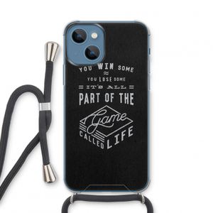 Life: iPhone 13 mini Transparant Hoesje met koord