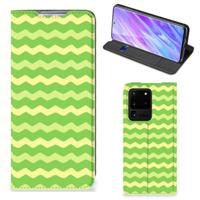 Samsung Galaxy S20 Ultra | Hoesje met Magneet | Waves Green