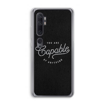 Capable: Xiaomi Mi Note 10 Transparant Hoesje