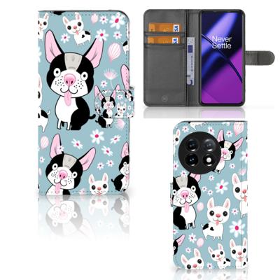 OnePlus 11 | Telefoonhoesje | Met pasjeshouder | Hondjes