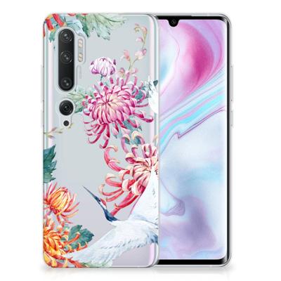 Xiaomi Mi Note 10 Pro | TPU Hoesje | Bird Flowers