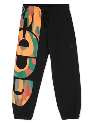 Gcds Kids pantalon de jogging à logo imprimé - Noir
