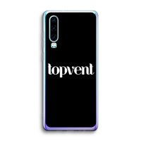 Topvent Zwart: Huawei P30 Transparant Hoesje