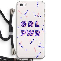 GRL PWR: iPhone 5 / 5S / SE Transparant Hoesje met koord