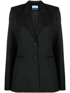 Off-White blazer boutonné à revers pointus - Noir