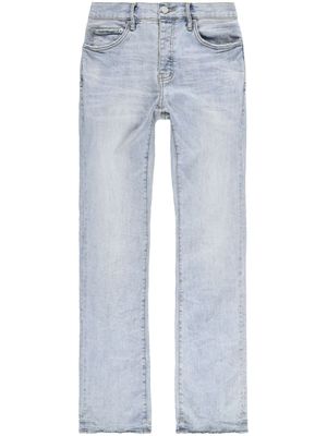 Purple Brand jean droit à effet délavé - Bleu