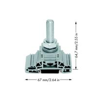 WAGO 885-112 Boutklem Grijs 20 stuk(s)
