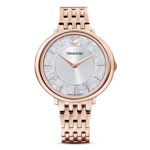 Swarovski 5544590 Horloge Crystalline Chic rose- en zilverkleurig 35 x 33,5 mm