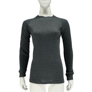 Thermo shirt antraciet grijs lange mouw voor dames