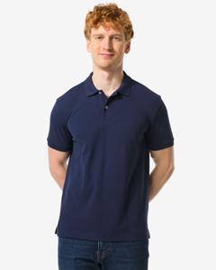 HEMA Herenpolo Donkerblauw (donkerblauw)