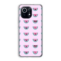 Smiley watermeloenprint: Xiaomi Mi 11 Transparant Hoesje