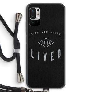 To be lived: Xiaomi Redmi Note 10 5G Transparant Hoesje met koord