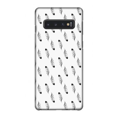 Pluimen: Samsung Galaxy S10 4G Volledig Geprint Hoesje