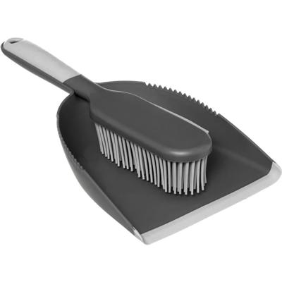 5Five Stoffer en blik Siliconen - grijs - 33 x 17,5 cm - kunststof/rubber - Schoonmaken