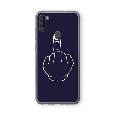 F**k U: Samsung Galaxy A11 Transparant Hoesje