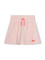 Dkny Kids jupe en coton à taille élastiquée - Rose