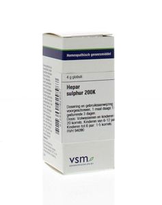 VSM Hepar sulphur 200K (4 gr)