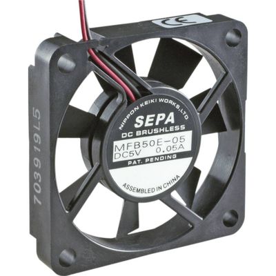 SEPA MFB50E12 Axiaalventilator 12 V/DC 14.3 m³/h (l x b x h) 50 x 50 x 10 mm SEPA MFB50E12 Axiaalventilator 12 V/DC 14.3 m³/h (l x b x h) 50 x 50 x 10 mm