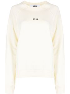 MSGM sweat à logo imprimé - Tons neutres