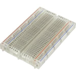 TRU COMPONENTS 0165-40-8-8010 Breadboard Transparant Totaal aantal polen 400 (l x b x h) 84 x 54 x 9 mm 1 stuk(s)