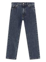 Dolce & Gabbana Kids jean skinny à plaque logo - Bleu - thumbnail