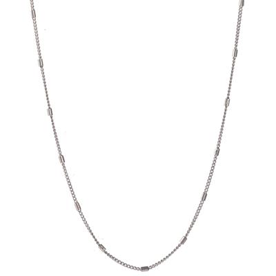 Go Dutch Label Ketting met Staafjes Zilver