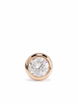 Courbet puce d'oreille Origine en or recyclé 18ct pavée de diamants de synthèse - Rose