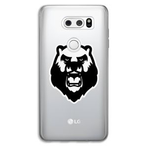 Angry Bear (white): LG V30 Transparant Hoesje