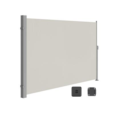 Zijluifel voor balkons en terrassen, Beige zijgordijn / 200 X 350 cm / ijzer