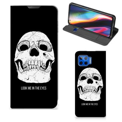 Mobiel BookCase Motorola Moto G 5G Plus Skull Eyes Mobiel BookCase Motorola Moto G 5G Plus Skull Eyes