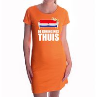 Koningsdag jurk oranje de koningin is thuis voor dames Koningsdag jurk oranje de koningin is thuis voor dames