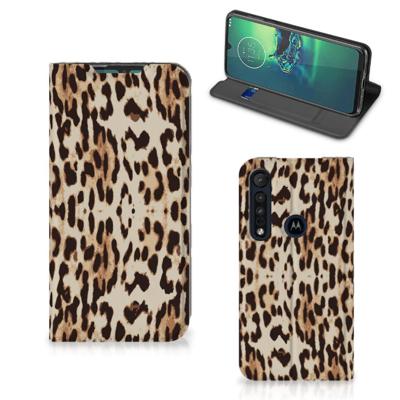 Motorola G8 Plus | Hoesje maken | Leopard