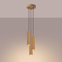Hanglamp KARBON 3P goud