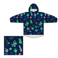 Minecraft hoodie poncho volwassenen - polyester Minecraft hoodie poncho volwassenen - polyester