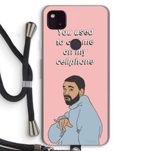 Hotline bling: Pixel 4a 5G Transparant Hoesje met koord