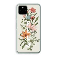 Hello bloemen: Google Pixel 5 Transparant Hoesje