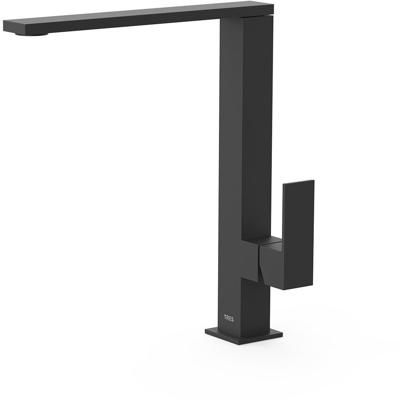 Keukenkraan Tres Cuadro | Opbouw | 360° Draaibaar | Mengkraan | 1-hendel | Vierkant | Zwart mat