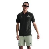 Nike Chelsea Tech Fleece Polo Zomerset 2025-2026 Donkergroen Groen Wit