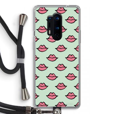 Lipjes: OnePlus 8 Pro Transparant Hoesje met koord