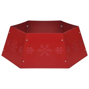 vidaXL Kerstboomrok Ø68x25 cm rood