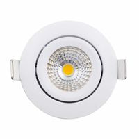 LED inbouwspot wit 520 lumen 5W 2000K - 3000K breedstralend 60° diameter 82mm 23mm hoog IP54