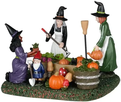 Lemax witches&apos; community garden tafereel Spooky Town 2024