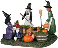 Lemax witches&apos; community garden tafereel Spooky Town 2024