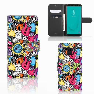 Samsung Galaxy J6 2018 | Wallet Case | met Pasjes | Punk Rock
