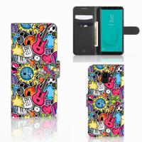 Samsung Galaxy J6 2018 | Wallet Case | met Pasjes | Punk Rock