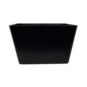 Meubelpoot zwart taps 10 bij 10 cm en hoogte 6 cm van kunststof, taps 10 x 10 cm / 8 x 8 cm