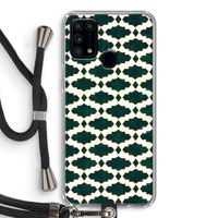 Moroccan tiles: Samsung Galaxy M31 Transparant Hoesje met koord