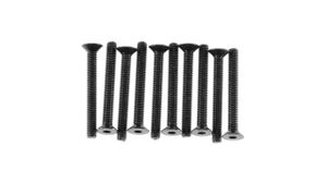 Hex Socket Flat Head M3x25mm Black Oxide (10) (AXIC1050)