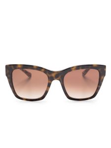 Dolce & Gabbana Eyewear lunettes de soleil carrées Print - Marron