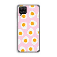 Dancing eggs: Samsung Galaxy A12 Transparant Hoesje